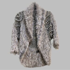 Grey Knitwear & Wool Cardigan